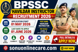 BPSSC Havildar Instructor Recruitment 2026